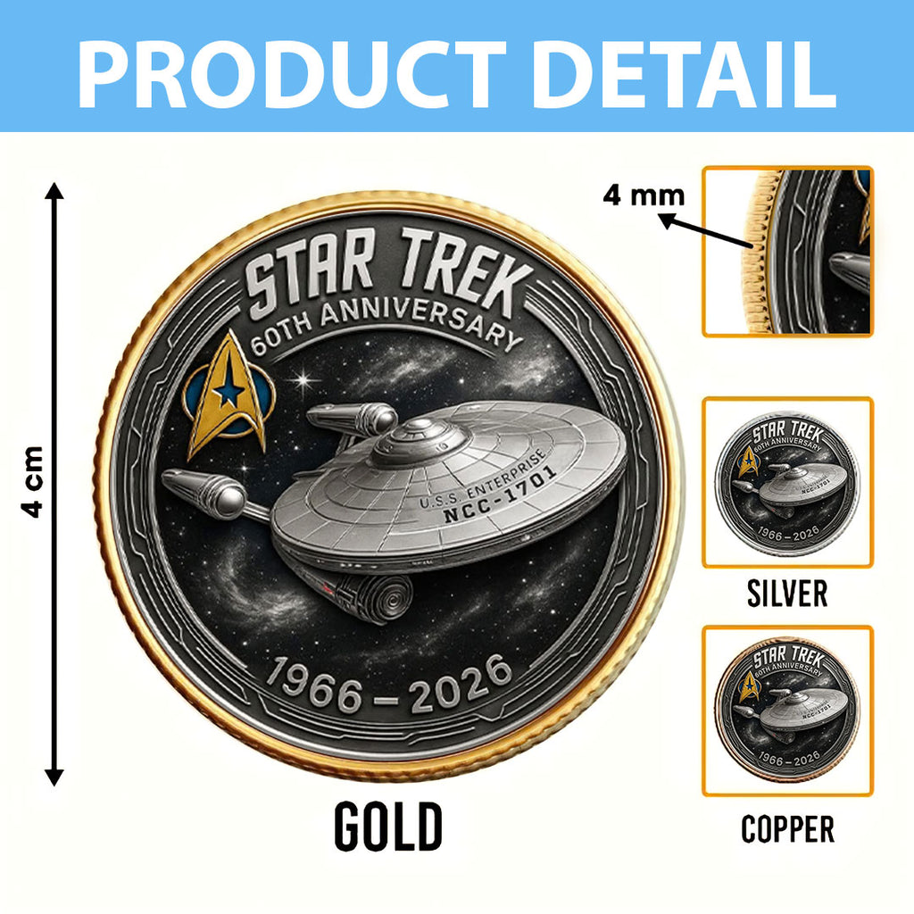 Star Trek 60th Anniversary Commemorative Coin – MAITM15019