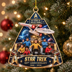 Star Trek 60th Anniversary Custom Shape 2-side Printed Acrylic Ornament – MAITM15281