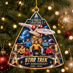 Star Trek 60th Anniversary Custom Shape 2-side Printed Acrylic Ornament – MAITM15281