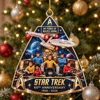 Star Trek 60th Anniversary Custom Shape 2-side Printed Acrylic Ornament – MAITM15281
