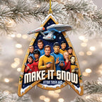 Star Trek 60th Anniversary Custom Shape 2-side Printed Acrylic Ornament – MAITM15331