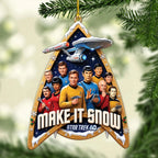 Star Trek 60th Anniversary Custom Shape 2-side Printed Acrylic Ornament – MAITM15331