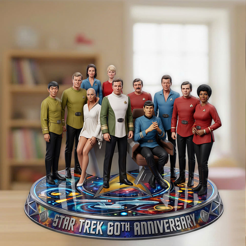 Star Trek 60th Anniversary Custom Shape Acrylic Plaque – TMTHU7816