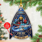 Personalized Star Trek 60th Anniversary Custom Shape 2-side Printed Acrylic Ornament – TANTN25758