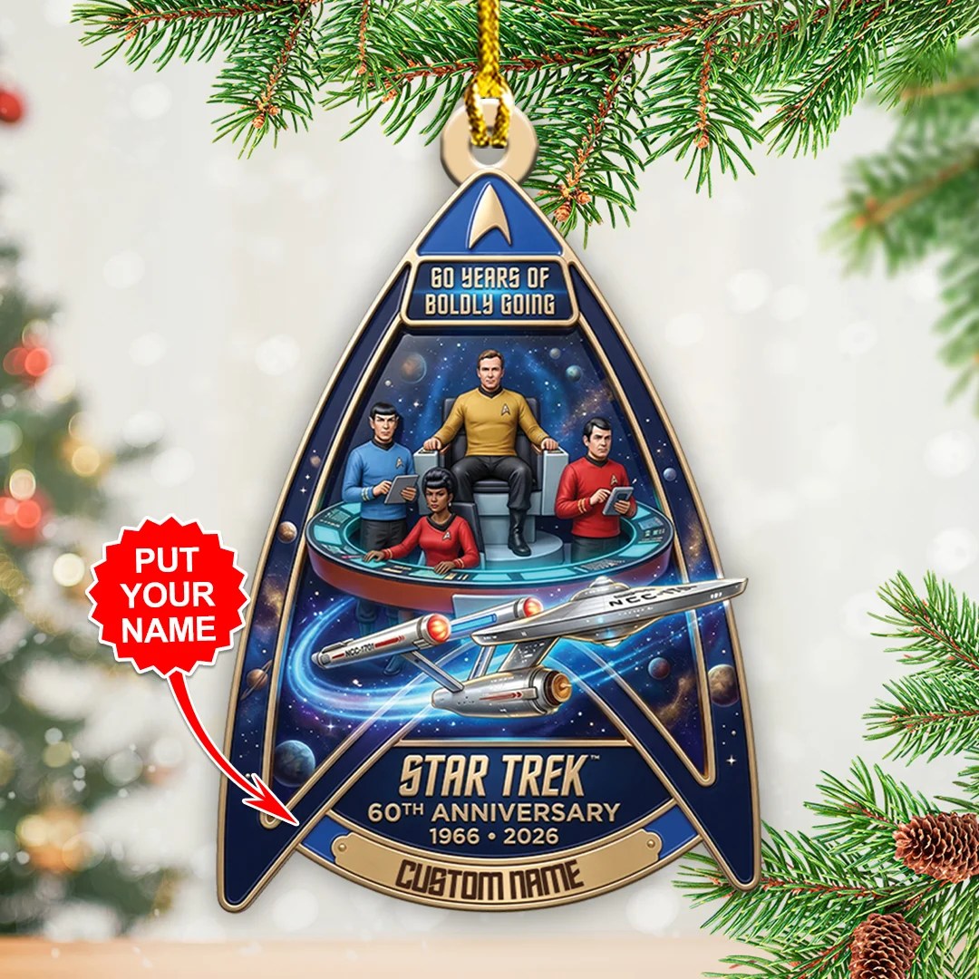 Personalized Star Trek 60th Anniversary Custom Shape 2-side Printed Acrylic Ornament – TANTN25758