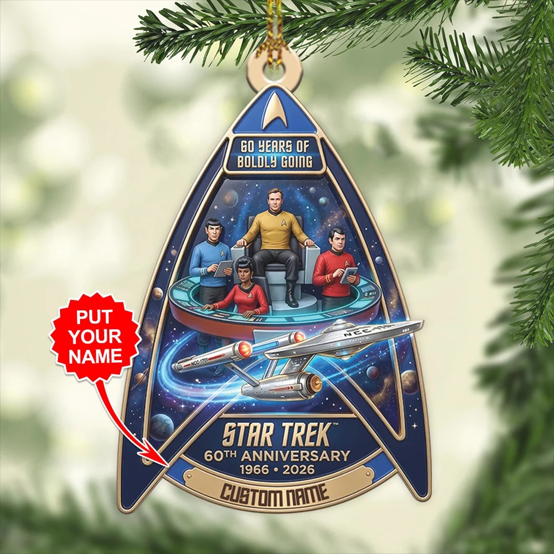 Personalized Star Trek 60th Anniversary Custom Shape 2-side Printed Acrylic Ornament – TANTN25758