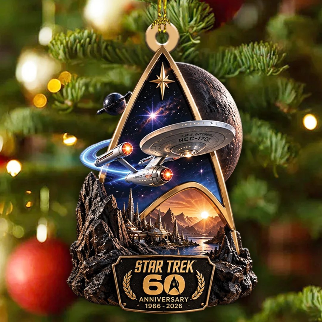 Star Trek 60th Anniversary Custom Shape 2-side Printed Acrylic Ornament – TANTN25963