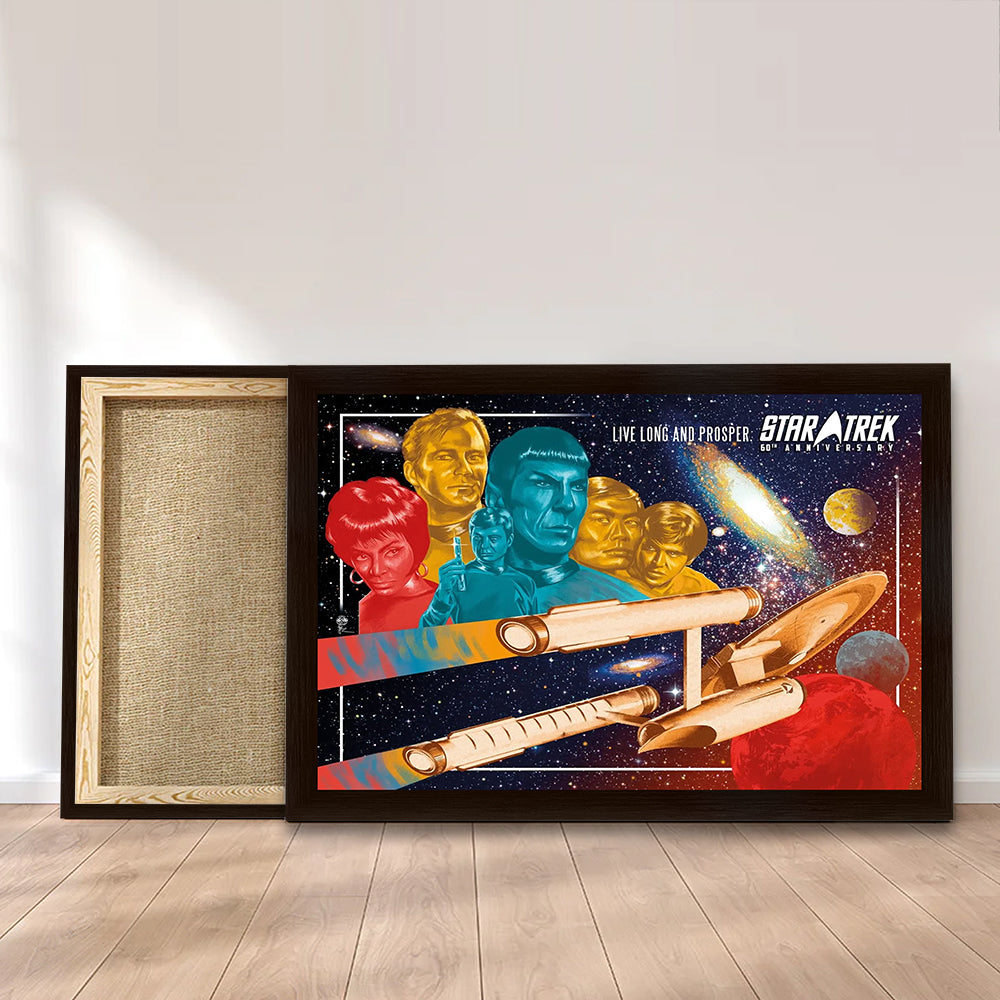 Star Trek 60th Anniversary Rectangle Canvas With Inner Frame – TMTHU8609
