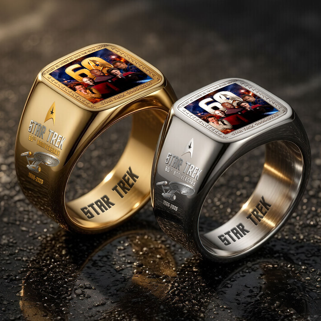 Star Trek 60th Anniversary 3D Engraved Ring – HOATT17827