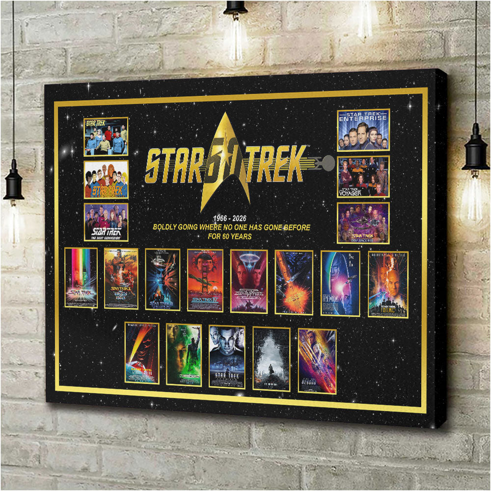 Star Trek 60th Anniversary Rectangle Canvas With Inner Frame – HOATT14217