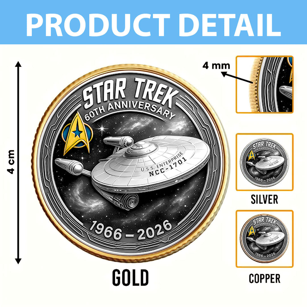 Star Trek 60th Anniversary Commemorative Coin – HOATT16587