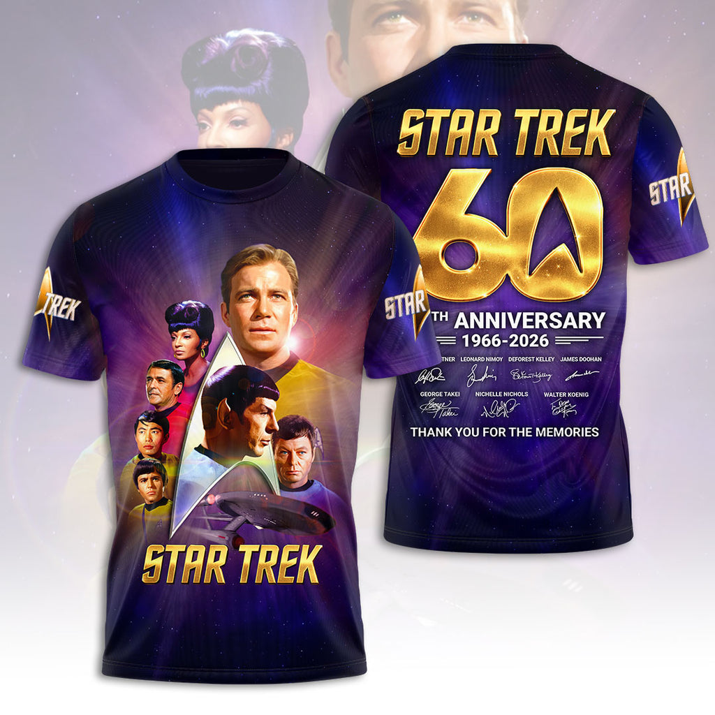 Star Trek 60th Anniversary 3D Apparel – HOATT17574