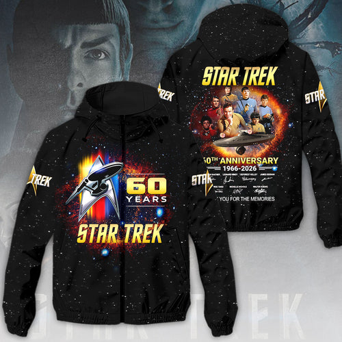 Star Trek: The Original Series 60th Anniversary 3D Windbreaker Jacket – HOATT14167