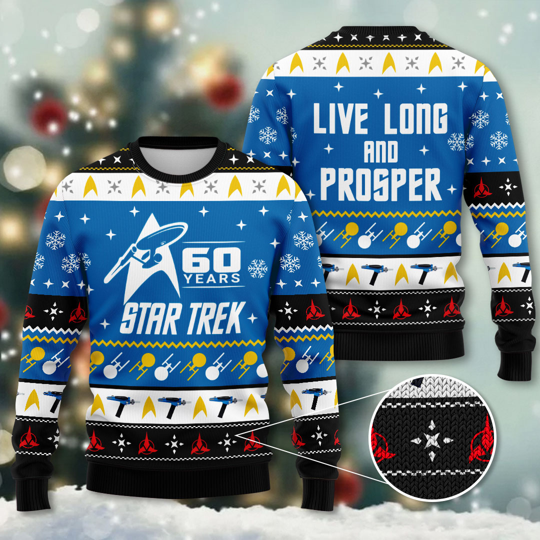Star Trek: The Original Series 60th Anniversary Ugly Sweater – HOATT13844