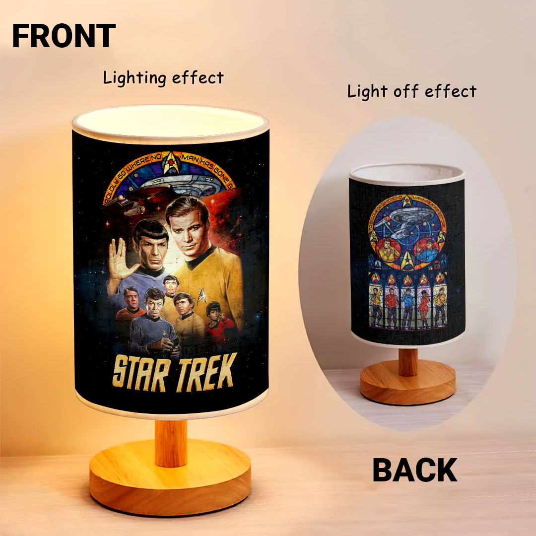Star Trek: The Original Series Wooden Base Fabric Lamp – HOATT13914