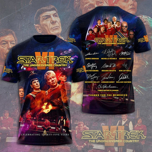 Star Trek VI: The Undiscovered Country 35th Anniversary 3D Apparel – TMTHU9185
