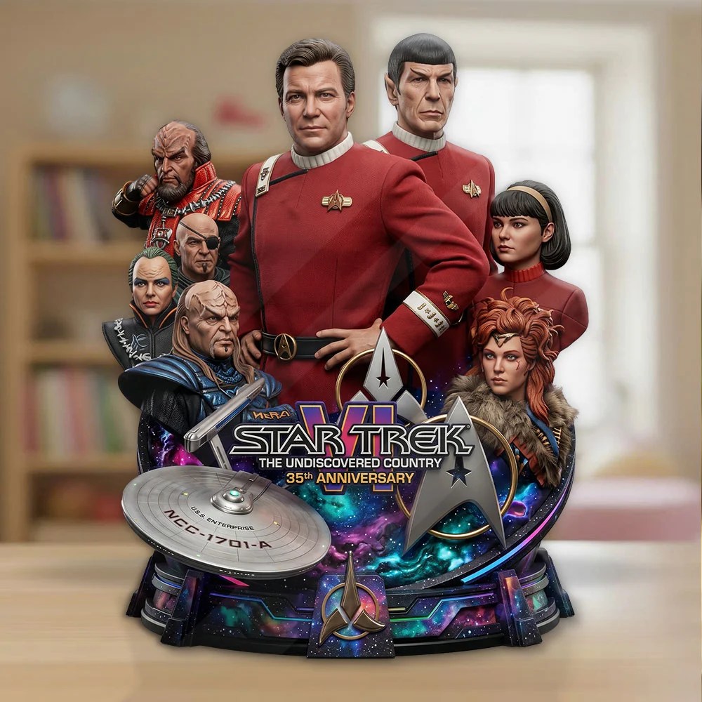 Star Trek VI: The Undiscovered Country 35th Anniversary Custom Shape Acrylic Plaque – TMTHU9237