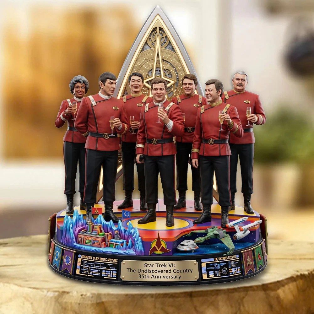 Star Trek VI: The Undiscovered Country 35th Anniversary Custom Shape Acrylic Plaque – TMTHU9156