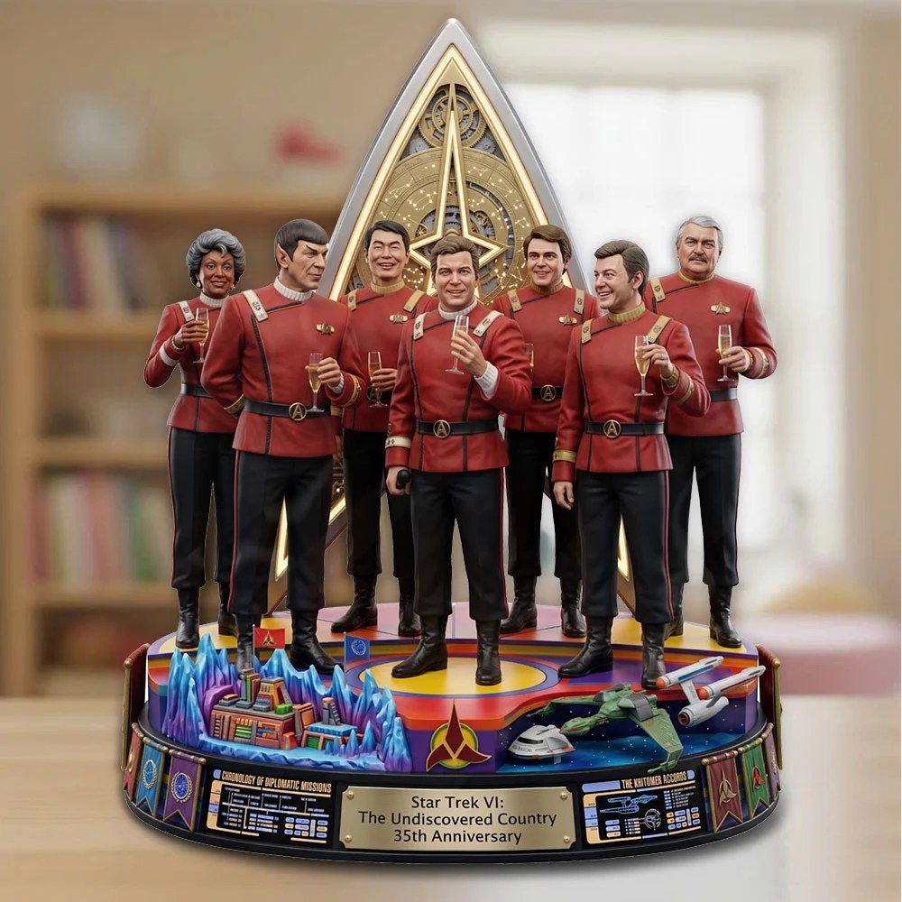 Star Trek VI: The Undiscovered Country 35th Anniversary Custom Shape Acrylic Plaque – TMTHU9156