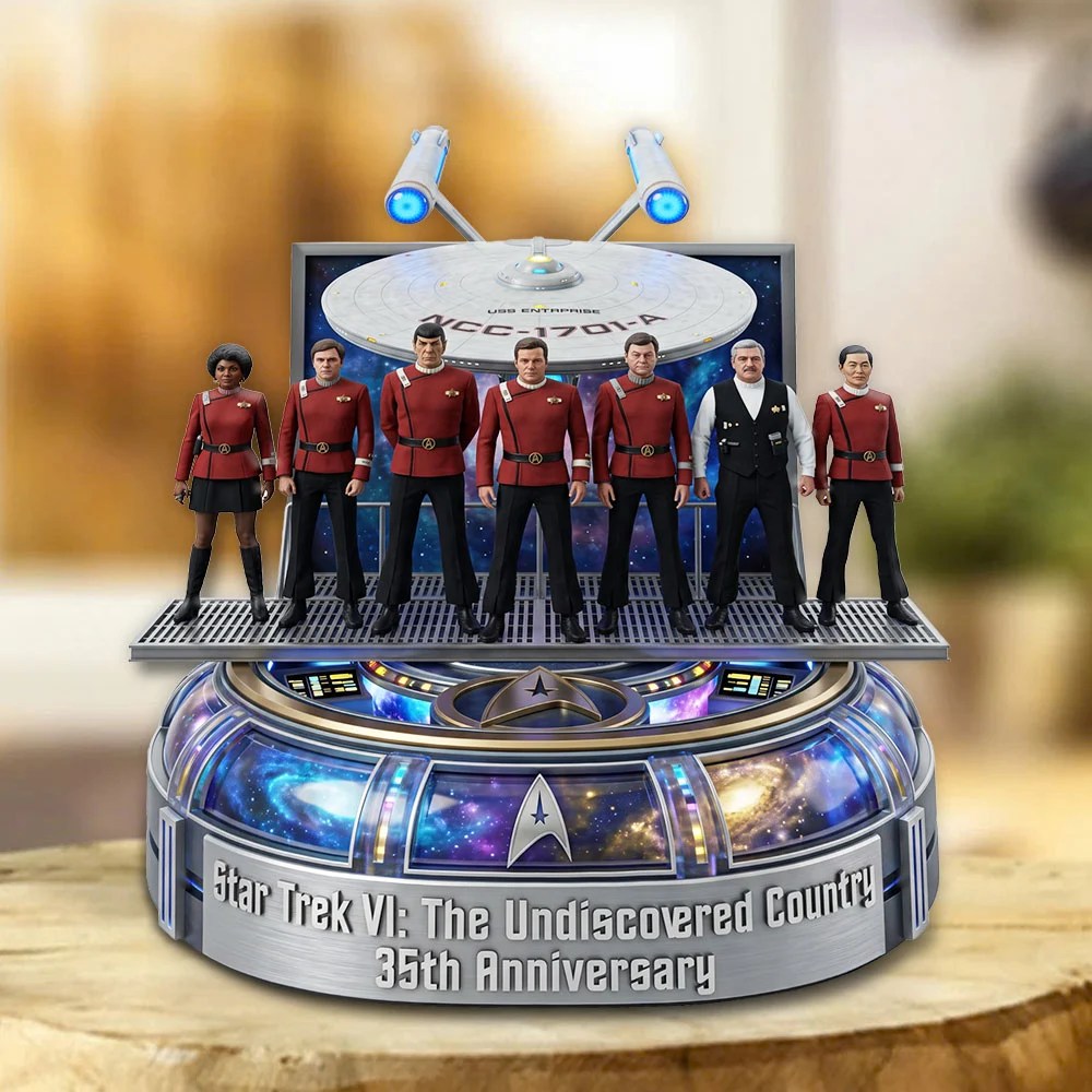 Star Trek VI: The Undiscovered Country 35th Anniversary Custom Shape Acrylic Plaque – TMTHU9311