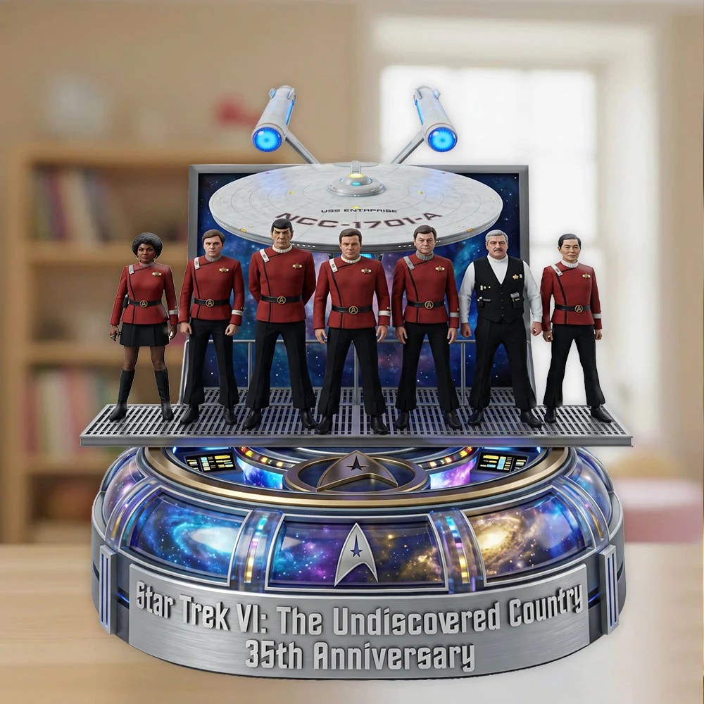 Star Trek VI: The Undiscovered Country 35th Anniversary Custom Shape Acrylic Plaque – TMTHU9311