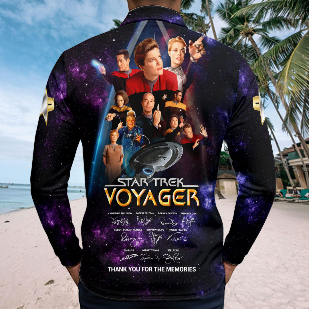 Star Trek: Voyager Zip Polo Shirt – HOATT17551
