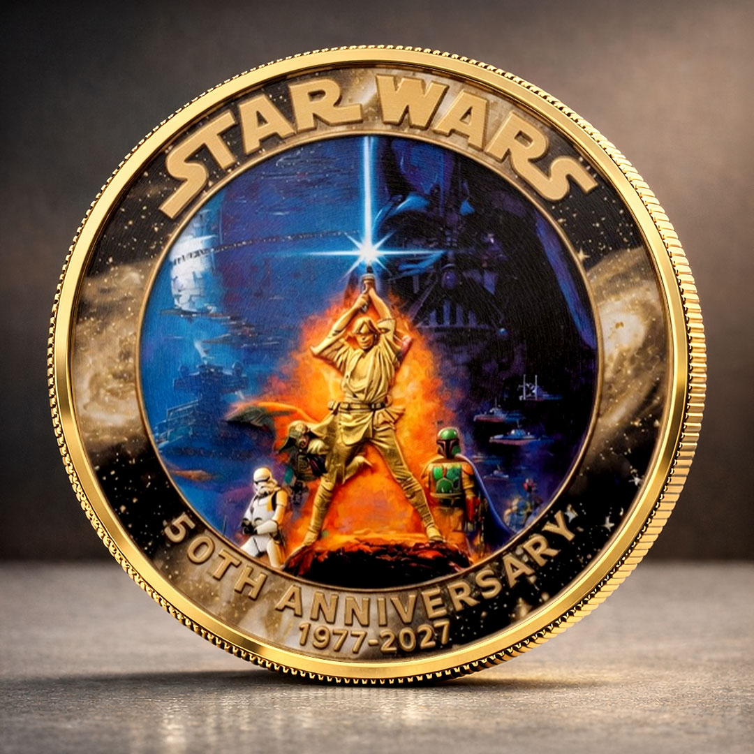 Star Wars 50th Anniversary 2027 Commemorative Coin – TMTHU5675