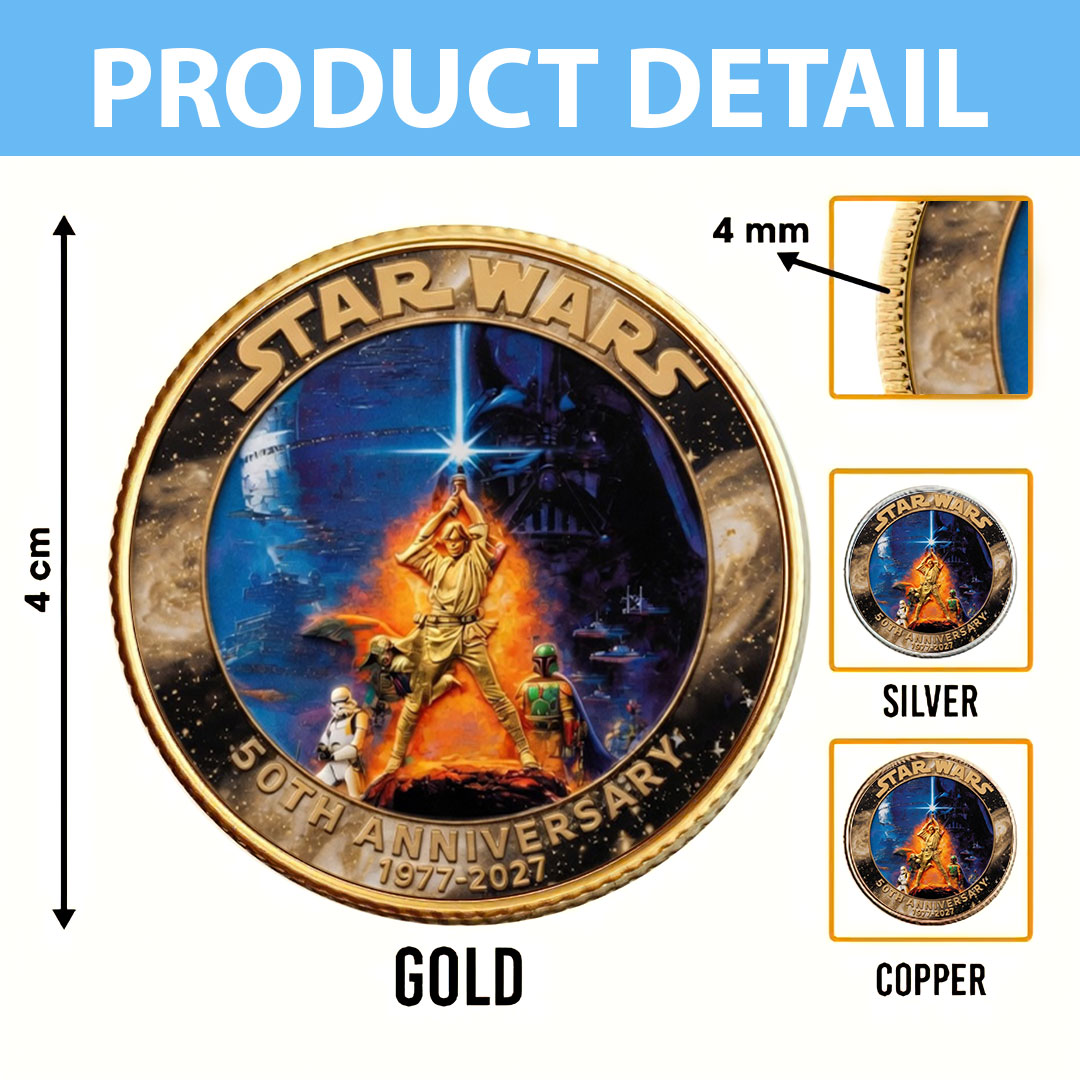 Star Wars 50th Anniversary 2027 Commemorative Coin – TMTHU5675
