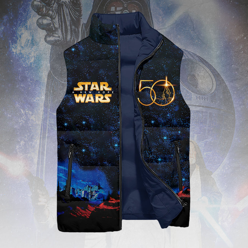 Star Wars 50th Anniversary 3D Sleeveless Down Jacket – HOATT14001