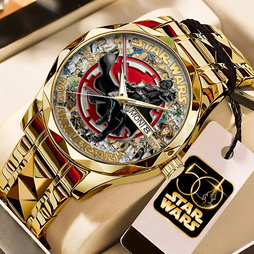 Star Wars 50th Anniversary Alloy Luxury Quartz Watch – TMTHU4302