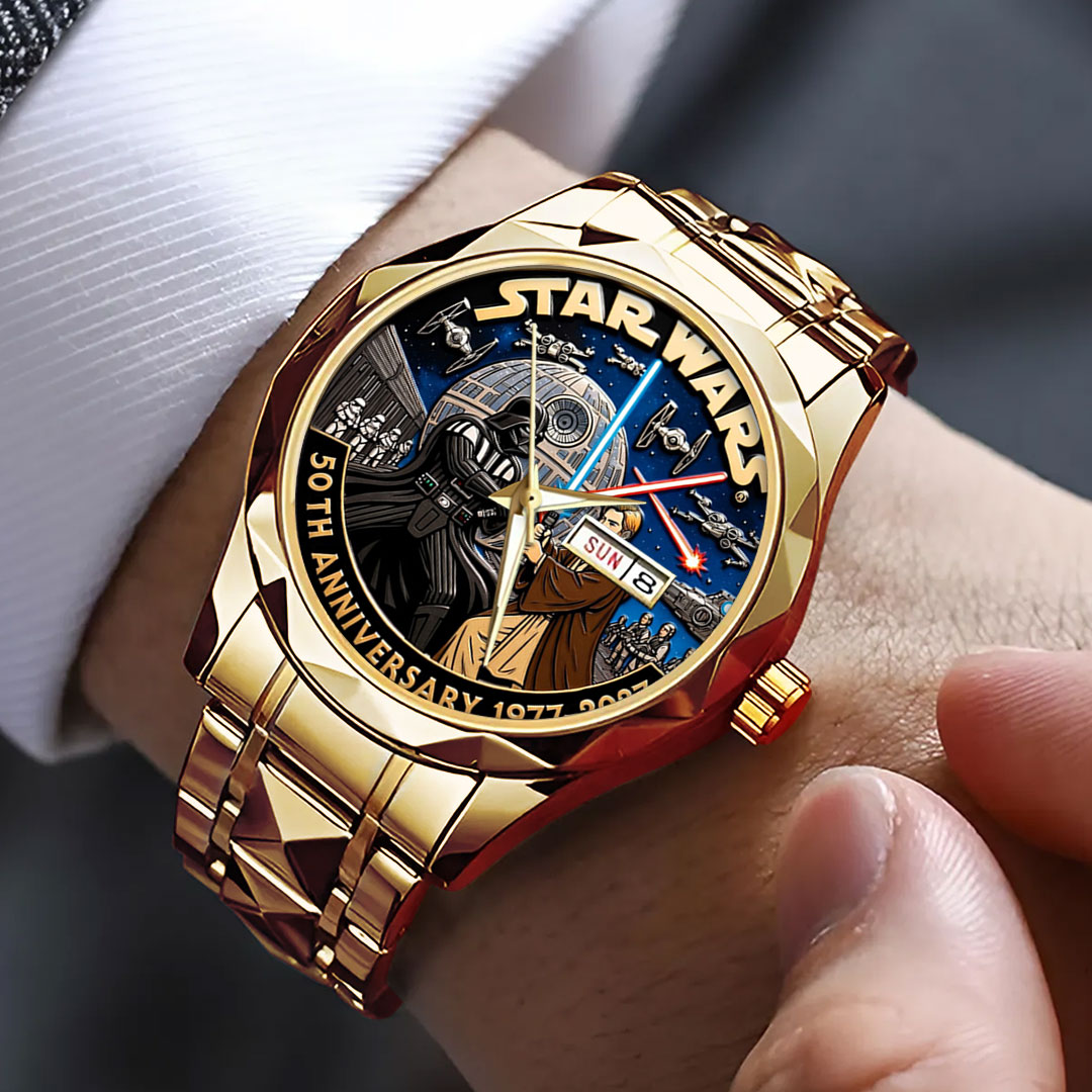 Star Wars 50th Anniversary Alloy Luxury Quartz Watch – TMTHU5087