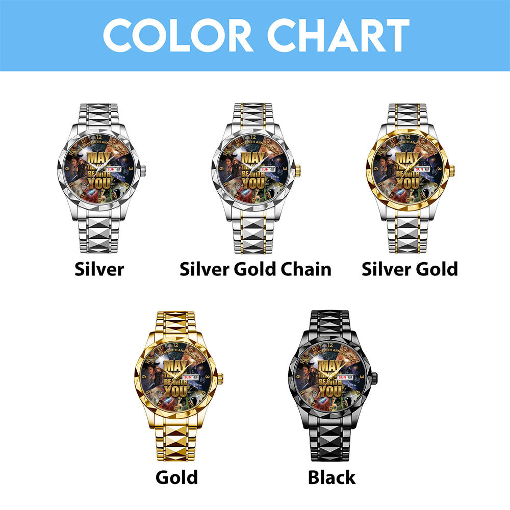 Star Wars 50th Anniversary Alloy Luxury Quartz Watch – TMTHU7201