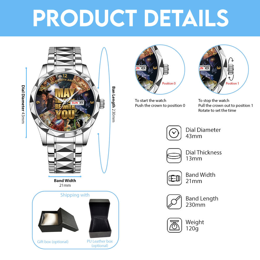 Star Wars 50th Anniversary Alloy Luxury Quartz Watch – TMTHU7201