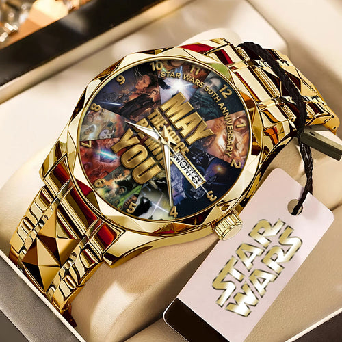 Star Wars 50th Anniversary Alloy Luxury Quartz Watch – TMTHU7201