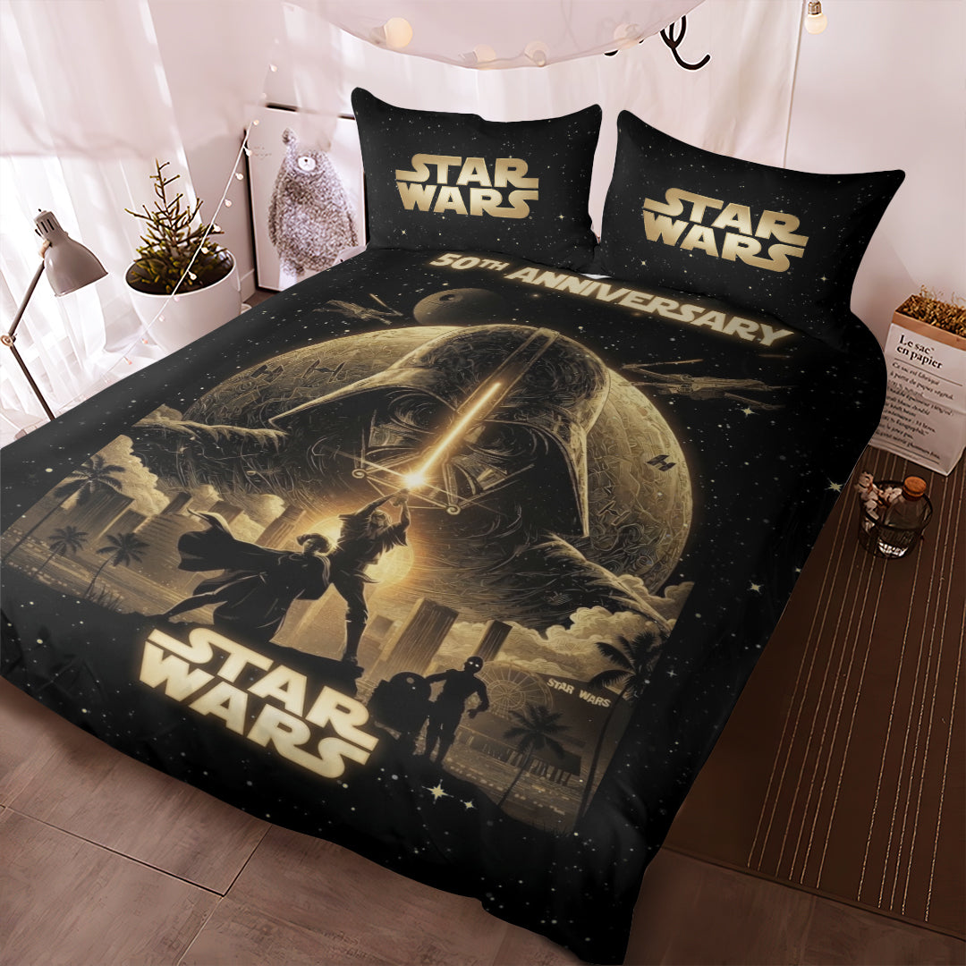 Star Wars 50th Anniversary 3-Piece Duvet Bedding Set – TMTHU7097