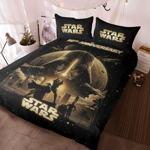 Star Wars 50th Anniversary 3-Piece Duvet Bedding Set – TMTHU7097