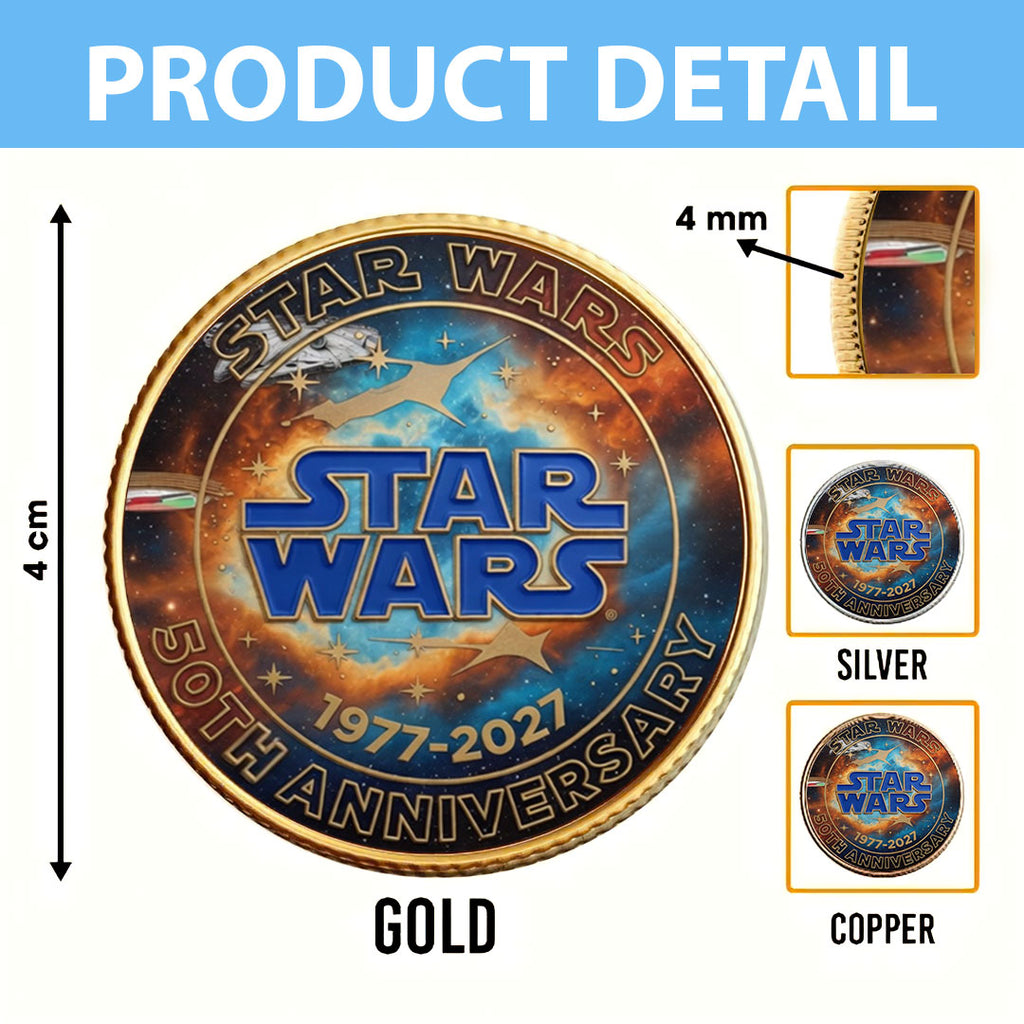 Star Wars 50th Anniversary Commemorative Coin – TMTHU5865