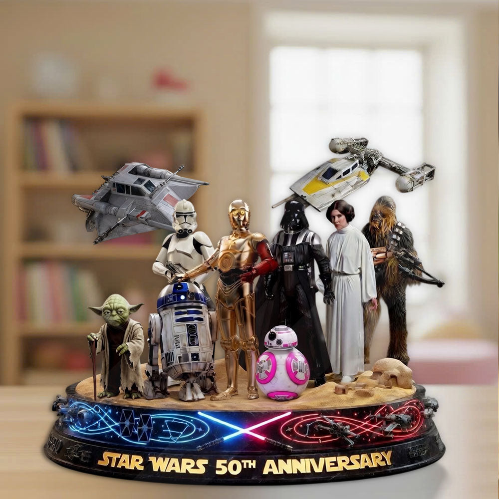 Star Wars 50th Anniversary Custom Shape Acrylic Plaque – TMTHU5373