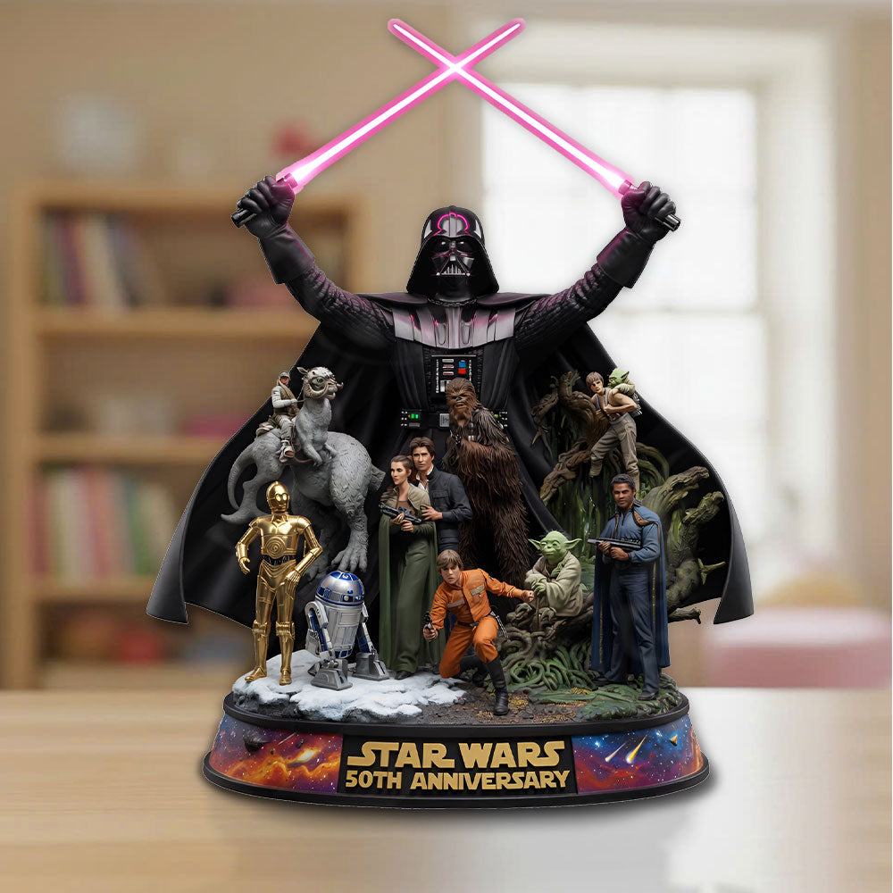 Star Wars 50th Anniversary Custom Shape Acrylic Plaque – TMTHU5453