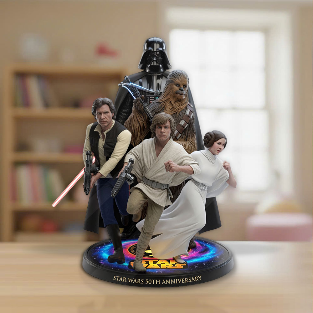 Star Wars 50th Anniversary Shape Acrylic Plaque – TMTHU5504