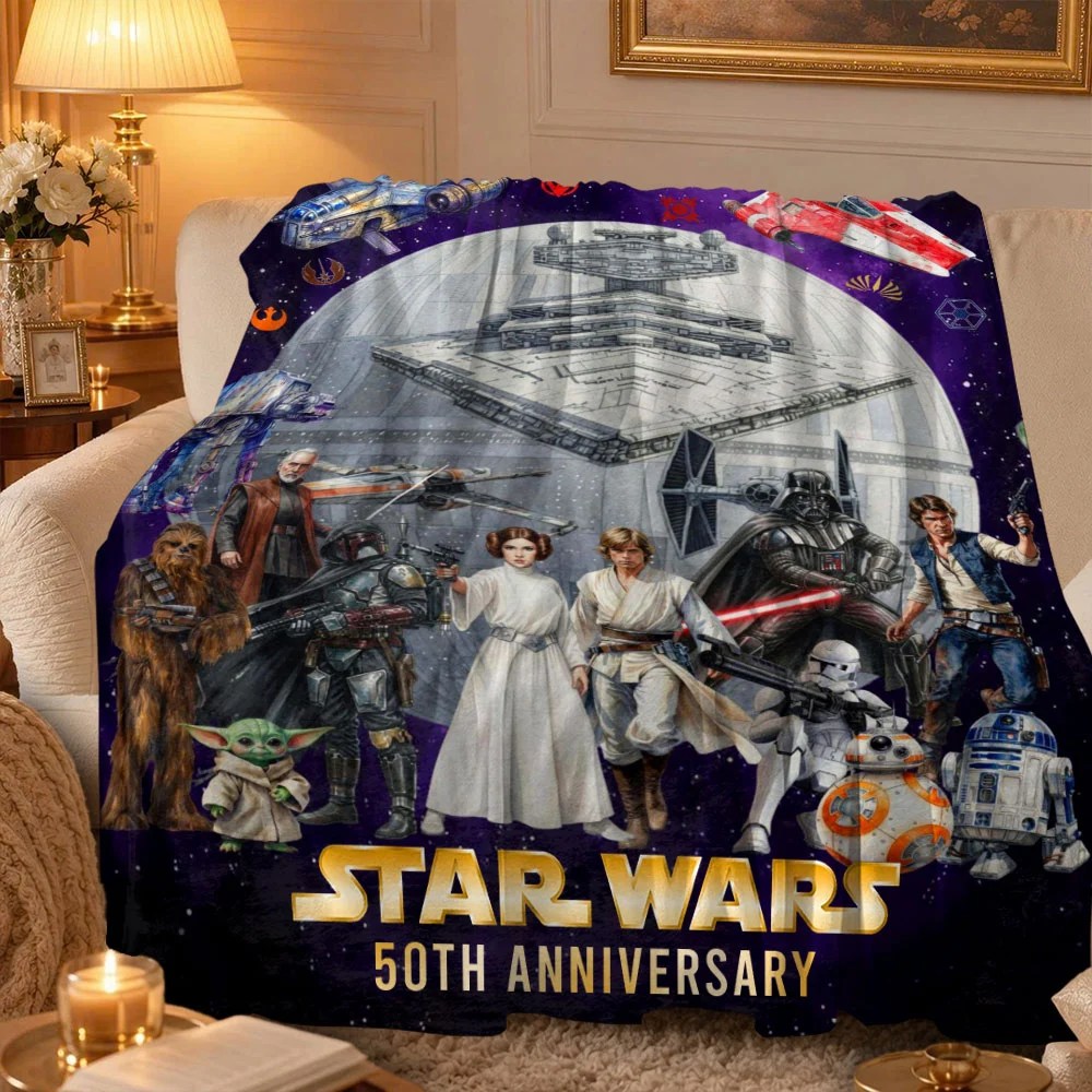 Star Wars 50th Anniversary Fleece Blanket – TMTHU8683