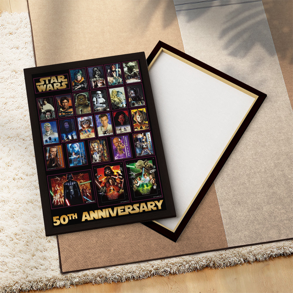 Star Wars 50th Anniversary Rectangle Canvas With Inner Frame – TMTHU6969