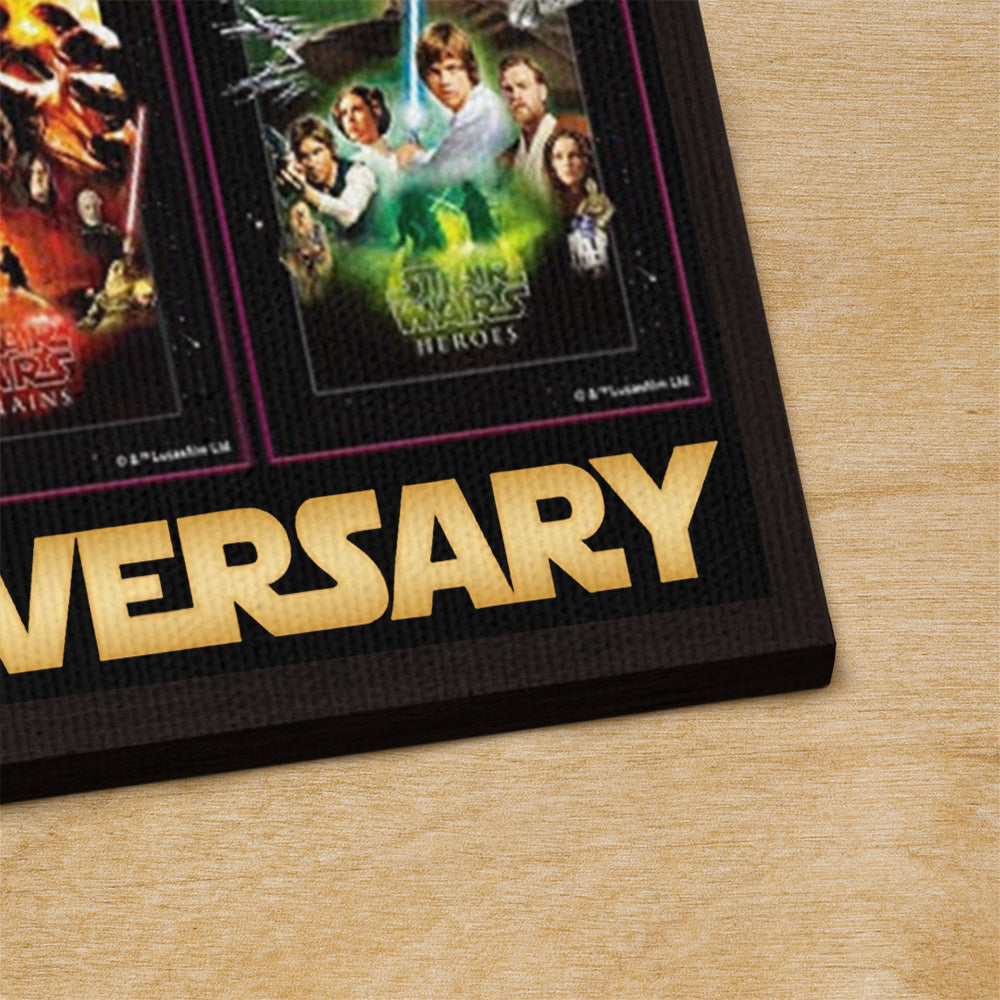Star Wars 50th Anniversary Rectangle Canvas With Inner Frame – TMTHU6969