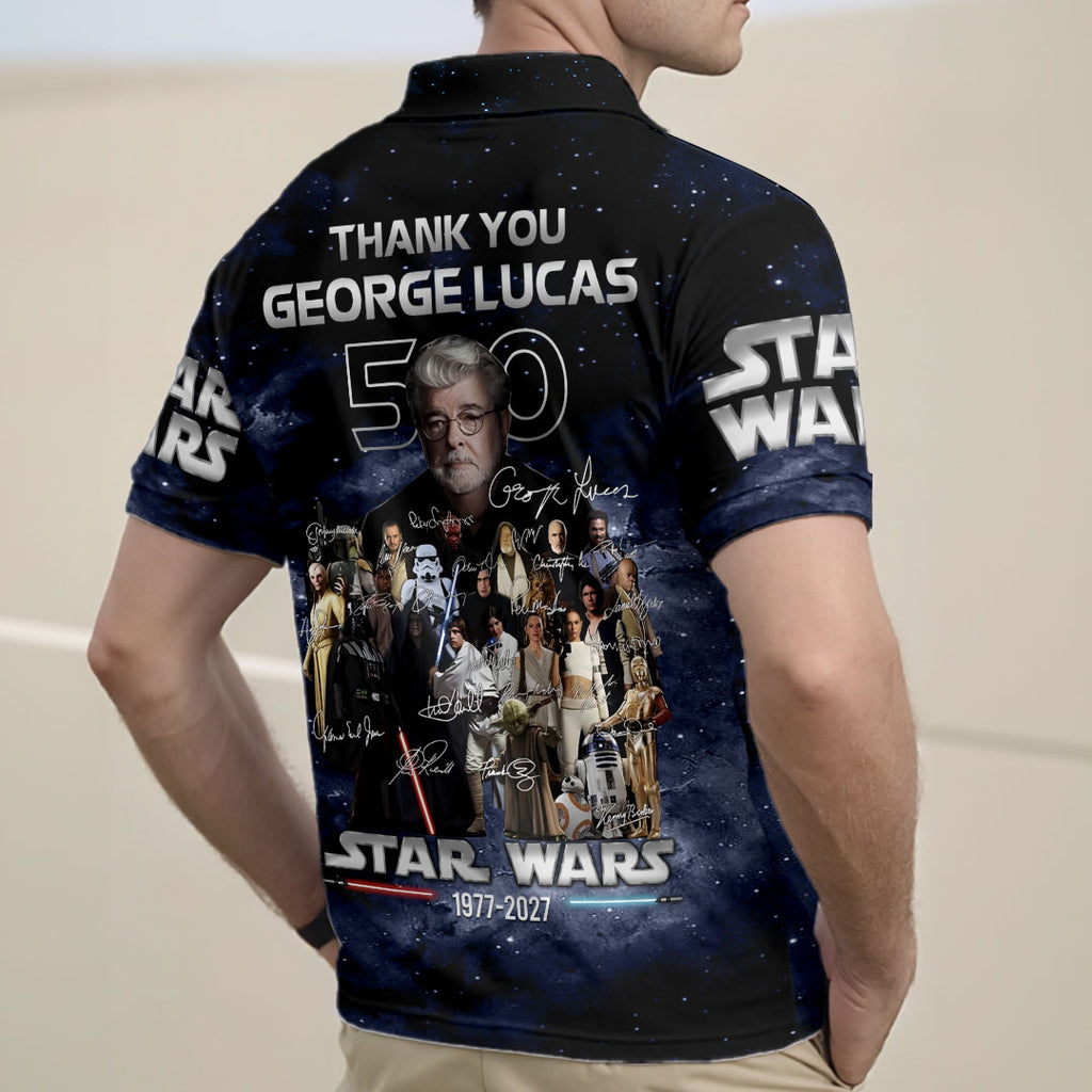 Star Wars 50th Anniversary Zip Polo Shirt – HOATT17443