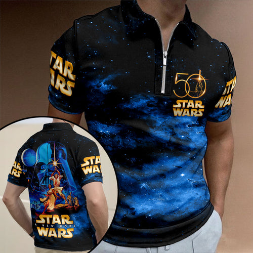 Star Wars 50th Anniversary Zip Polo Shirt – HOATT17741
