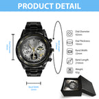 Star Wars Black Stainless Steel Watch – TMTHU7292