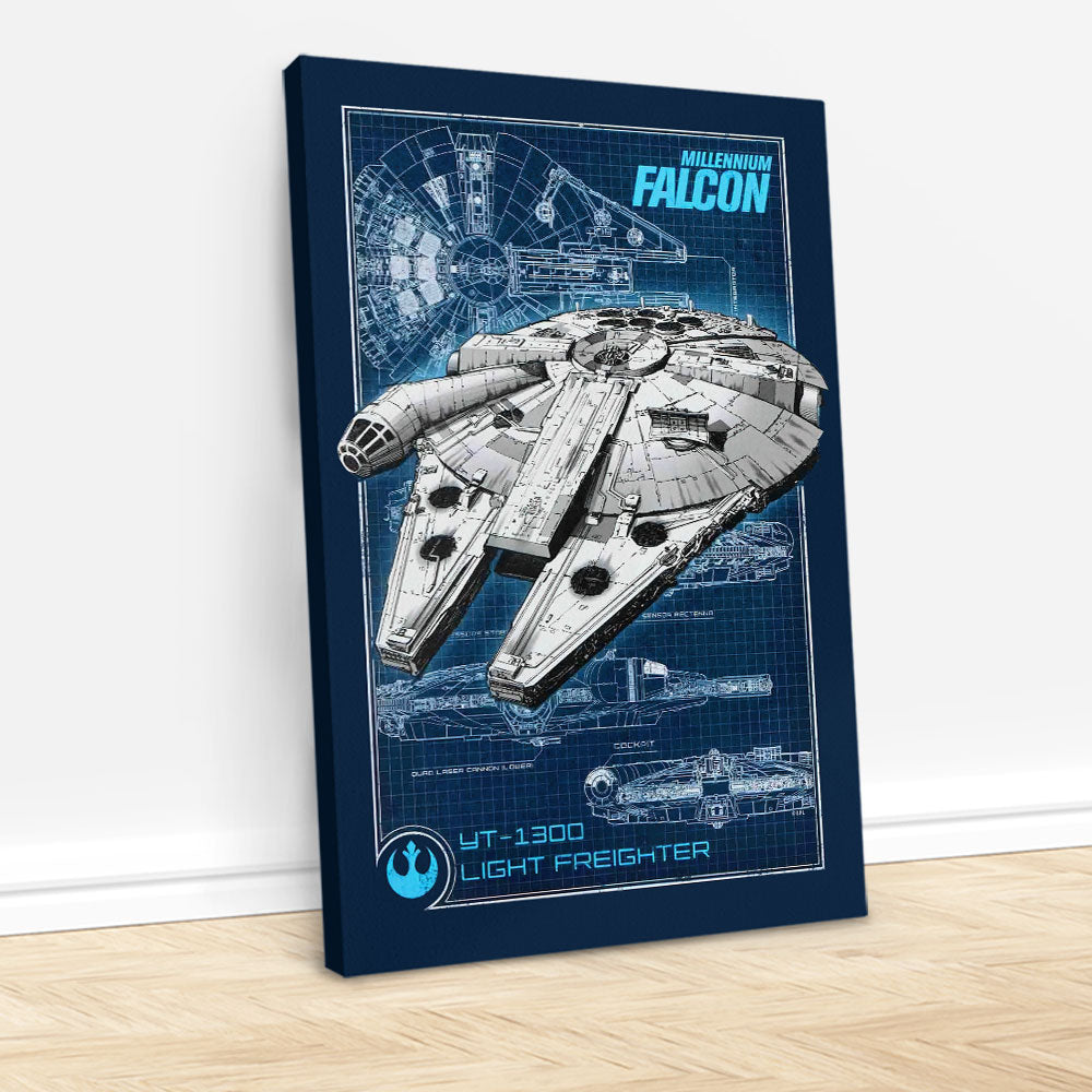 Star Wars Rectangle Canvas With Inner Frame – HOATT19116