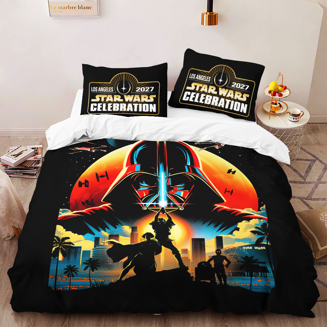 Star Wars Los Angeles 2027 3-Piece Duvet Bedding Set – TANTN22683