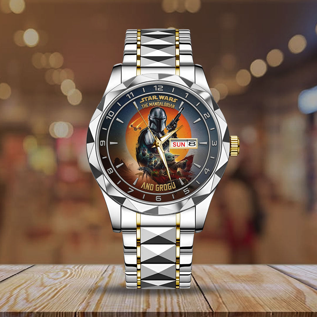 Star Wars: The Mandalorian and Grogu Alloy Luxury Quartz Watch – TMTHU6678