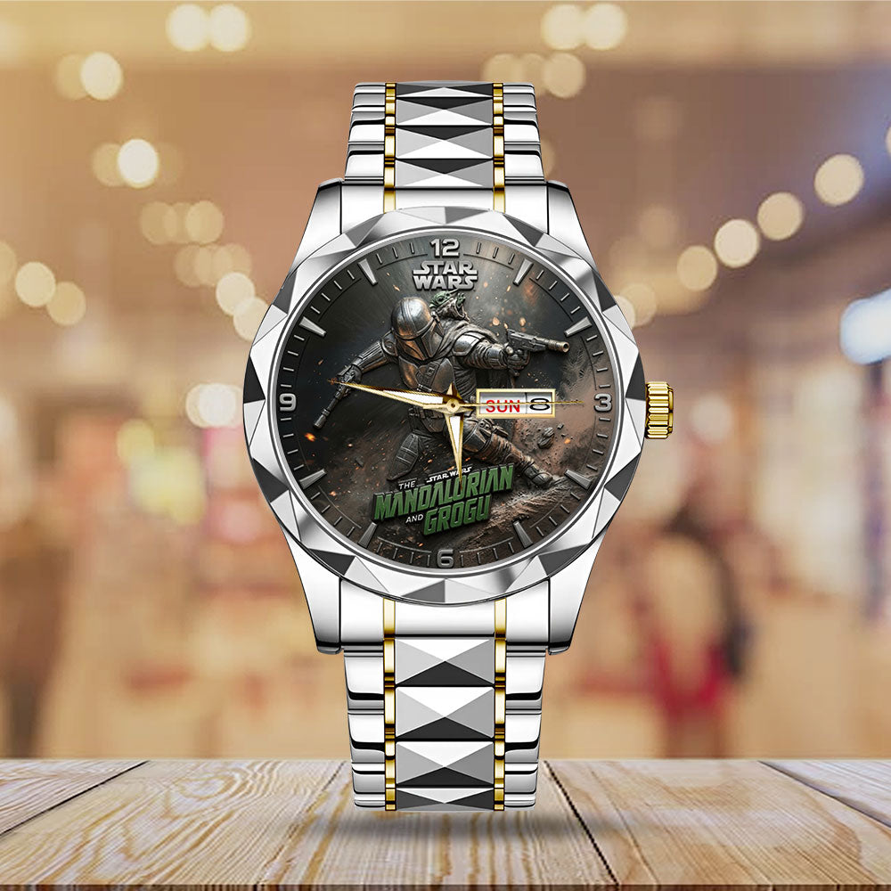 Star Wars: The Mandalorian and Grogu Alloy Luxury Quartz Watch – TMTHU6679
